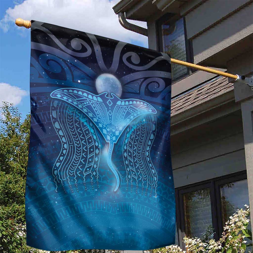 Polynesia Manta Ray Garden Flag Let's The Sea Set You Free LT05 - Polynesian Pride