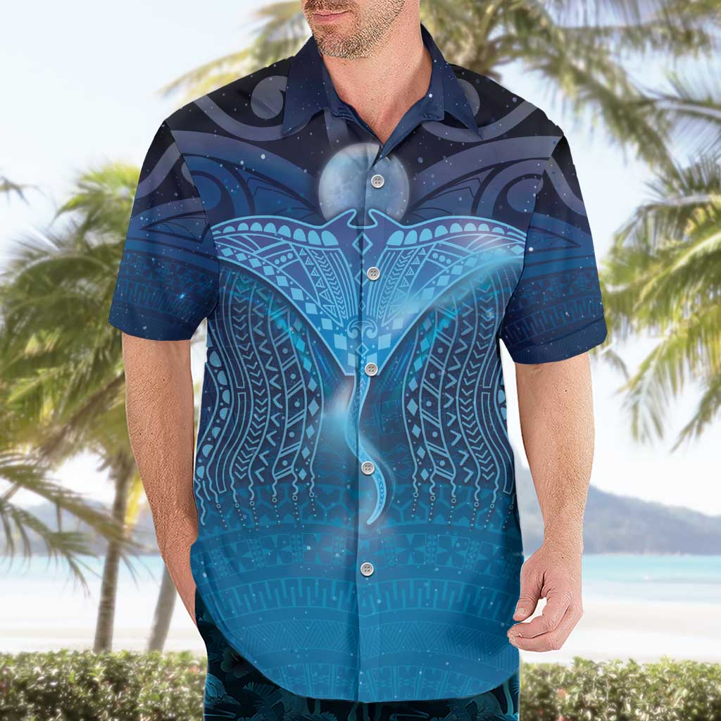 Polynesia Manta Ray Hawaiian Shirt Let's The Sea Set You Free LT05 - Polynesian Pride