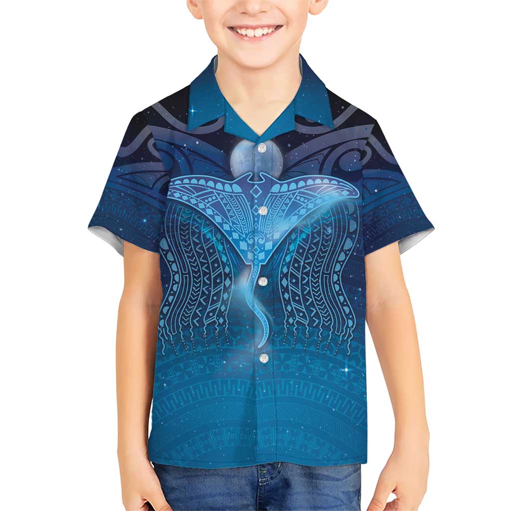 Polynesia Manta Ray Hawaiian Shirt Let's The Sea Set You Free LT05 - Polynesian Pride