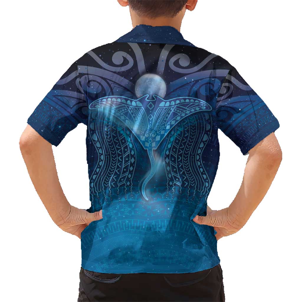 Polynesia Manta Ray Hawaiian Shirt Let's The Sea Set You Free LT05 - Polynesian Pride