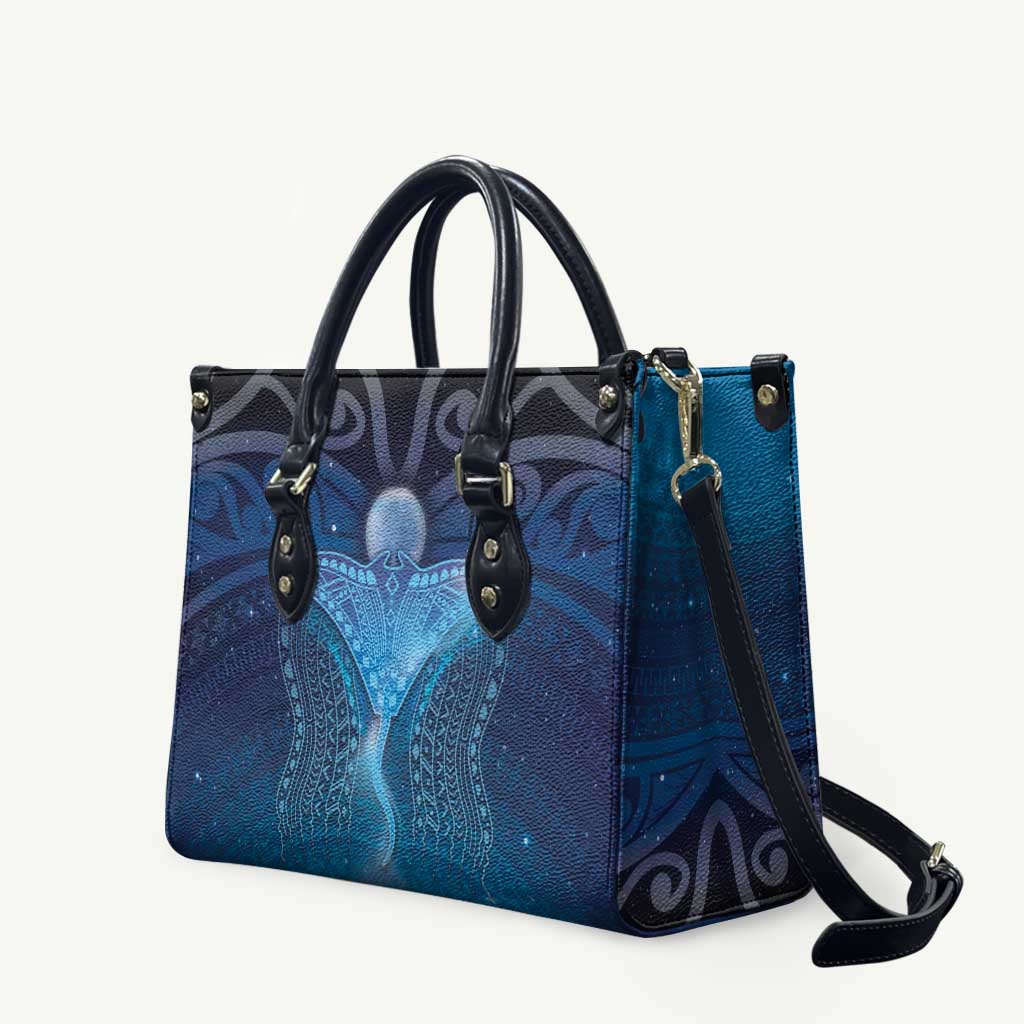 Polynesia Manta Ray Leather Bag Let's The Sea Set You Free LT05 - Polynesian Pride