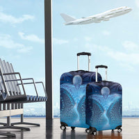 Polynesia Manta Ray Luggage Cover Let's The Sea Set You Free LT05 - Polynesian Pride