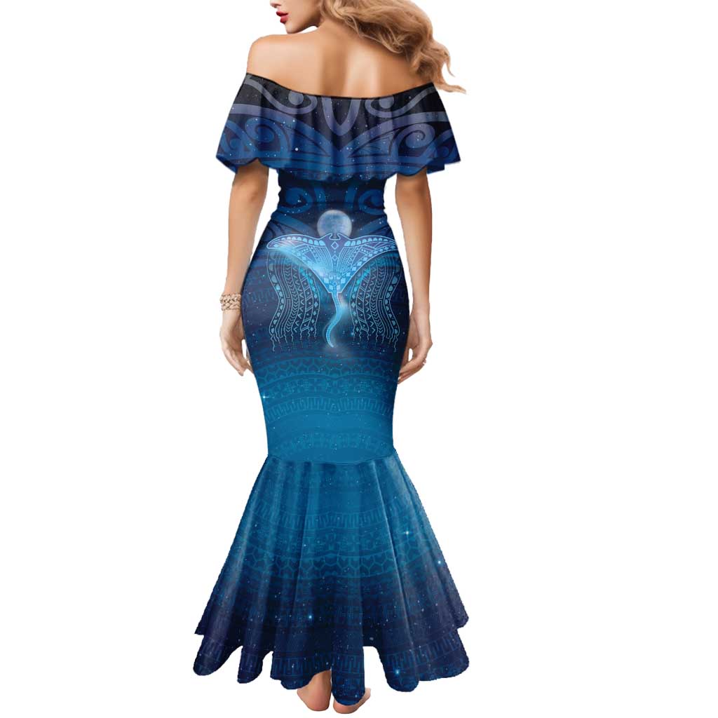 Polynesia Manta Ray Mermaid Dress Let's The Sea Set You Free LT05 - Polynesian Pride