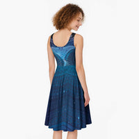 Polynesia Manta Ray Midi Dress Let's The Sea Set You Free LT05 - Polynesian Pride