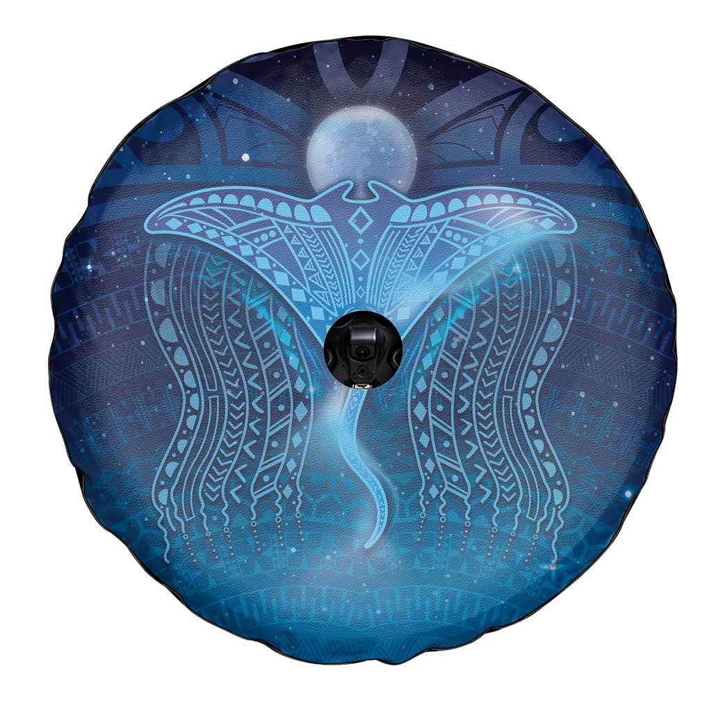 Polynesia Manta Ray Spare Tire Cover Let's The Sea Set You Free LT05 - Polynesian Pride