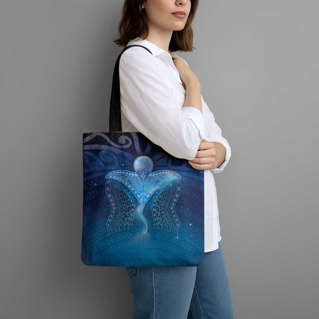 Polynesia Manta Ray Tote Bag Let's The Sea Set You Free LT05 - Polynesian Pride