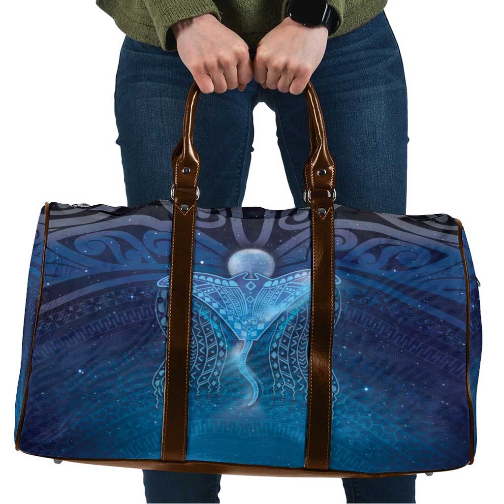 Polynesia Manta Ray Travel Bag Let's The Sea Set You Free LT05 Blue - Polynesian Pride