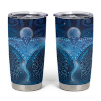 Polynesia Manta Ray Tumbler Cup Let's The Sea Set You Free LT05 Blue - Polynesian Pride