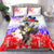 Filipino American History Month Bedding Set The Eight-Rayed Sun Flags With Bald Eagle LT05 - Polynesian Pride