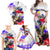 Filipino American History Month Family Matching Off Shoulder Maxi Dress and Hawaiian Shirt The Eight-Rayed Sun Flags With Bald Eagle LT05 - Polynesian Pride