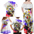 Filipino American History Month Family Matching Off Shoulder Maxi Dress and Hawaiian Shirt The Eight-Rayed Sun Flags With Bald Eagle LT05 - Polynesian Pride