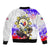 Filipino American History Month Sleeve Zip Bomber Jacket The Eight-Rayed Sun Flags With Bald Eagle LT05 - Polynesian Pride