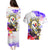 Personalized Filipino American History Month Couples Matching Puletasi Dress and Hawaiian Shirt The Eight-Rayed Sun Flags With Bald Eagle LT05 - Polynesian Pride