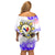 Personalized Filipino American History Month Family Matching Off Shoulder Short Dress and Hawaiian Shirt The Eight-Rayed Sun Flags With Bald Eagle LT05 - Polynesian Pride