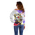 Personalized Filipino American History Month Off Shoulder Sweater The Eight-Rayed Sun Flags With Bald Eagle LT05 - Polynesian Pride