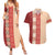 Papua New Guinea Couples Matching Summer Maxi Dress and Hawaiian Shirt Oro Tapa Pattern