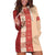 Papua New Guinea Hoodie Dress Oro Tapa Pattern