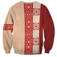 Papua New Guinea Sweatshirt Oro Tapa Pattern LT05 - Polynesian Pride