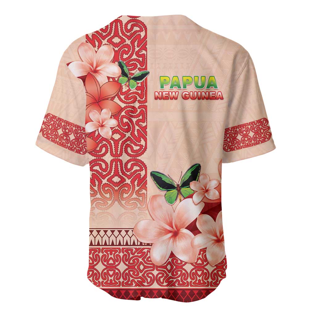 Papua New Guinea Oro Province Baseball Jersey Oro Birdwing Butterfly LT05 - Polynesian Pride