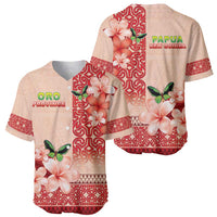 Papua New Guinea Oro Province Baseball Jersey Oro Birdwing Butterfly LT05 - Polynesian Pride