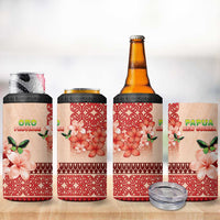 Papua New Guinea Oro Province 4 in 1 Can Cooler Tumbler Oro Birdwing Butterfly LT05 - Polynesian Pride