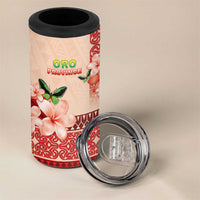 Papua New Guinea Oro Province 4 in 1 Can Cooler Tumbler Oro Birdwing Butterfly LT05 - Polynesian Pride
