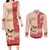 Papua New Guinea Oro Province Couples Matching Long Sleeve Bodycon Dress and Long Sleeve Button Shirt Oro Birdwing Butterfly