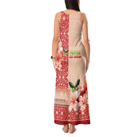 Papua New Guinea Oro Province Tank Maxi Dress Oro Birdwing Butterfly LT05 - Polynesian Pride
