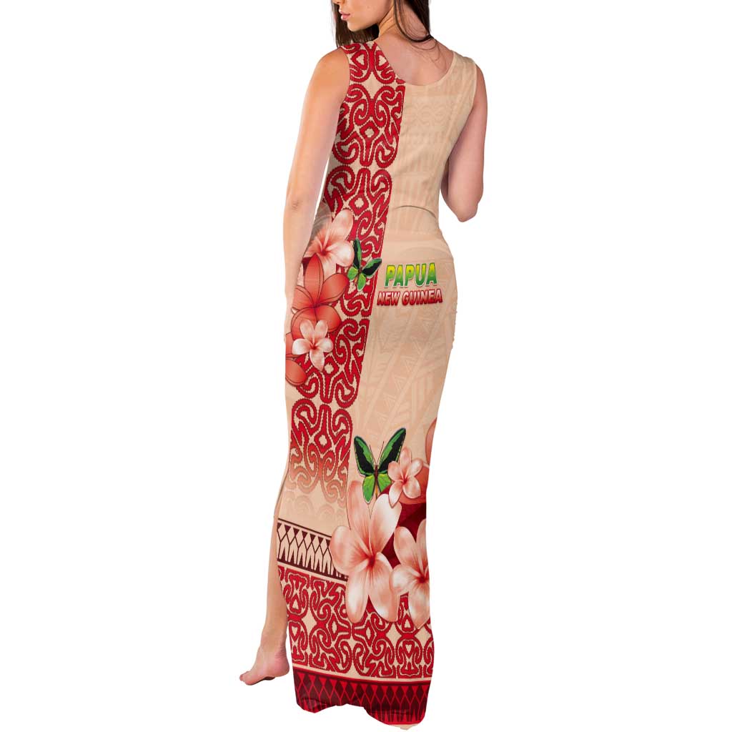 Papua New Guinea Oro Province Tank Maxi Dress Oro Birdwing Butterfly LT05 - Polynesian Pride