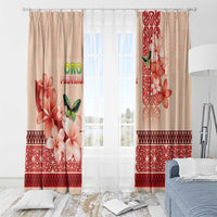 Papua New Guinea Oro Province Window Curtain Oro Birdwing Butterfly LT05 - Polynesian Pride