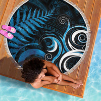 New Zealand Sea Week Beach Blanket Maori Wave Pattern Ocean Blue LT05 - Polynesian Pride