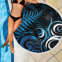 New Zealand Sea Week Beach Blanket Maori Wave Pattern Ocean Blue LT05 - Polynesian Pride