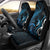 New Zealand Sea Week Car Seat Cover Maori Wave Pattern Ocean Blue