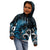 New Zealand Sea Week Kid Hoodie Maori Wave Pattern Ocean Blue