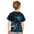 New Zealand Sea Week Kid T Shirt Maori Wave Pattern Ocean Blue