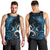 New Zealand Sea Week Men Tank Top Maori Wave Pattern Ocean Blue