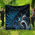 New Zealand Sea Week Quilt Maori Wave Pattern Ocean Blue