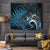 New Zealand Sea Week Tapestry Maori Wave Pattern Ocean Blue