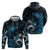 New Zealand Sea Week Zip Hoodie Maori Wave Pattern Ocean Blue