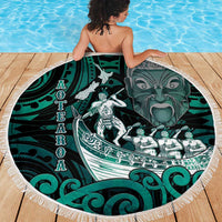 New Zealand Waka Racing Beach Blanket Maori Warriors LT05 - Polynesian Pride