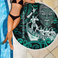 New Zealand Waka Racing Beach Blanket Maori Warriors LT05 - Polynesian Pride