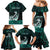 Personalised New Zealand Waka Racing Family Matching Mermaid Dress and Hawaiian Shirt Maori Warriors