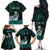 Personalised New Zealand Waka Racing Family Matching Off The Shoulder Long Sleeve Dress and Hawaiian Shirt Maori Warriors