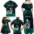 Personalised New Zealand Waka Racing Family Matching Off Shoulder Maxi Dress and Hawaiian Shirt Maori Warriors