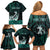 Personalised New Zealand Waka Racing Family Matching Off Shoulder Short Dress and Hawaiian Shirt Maori Warriors