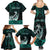 Personalised New Zealand Waka Racing Family Matching Summer Maxi Dress and Hawaiian Shirt Maori Warriors