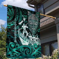 New Zealand Waka Racing Garden Flag Maori Warriors LT05 - Polynesian Pride