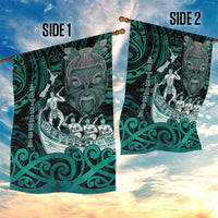 New Zealand Waka Racing Garden Flag Maori Warriors LT05 - Polynesian Pride