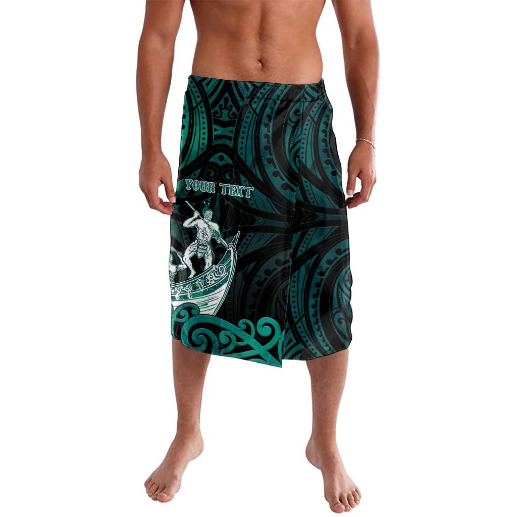 Personalised New Zealand Waka Racing Lavalava Maori Warriors LT05 Green - Polynesian Pride