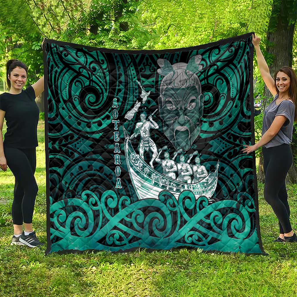 New Zealand Waka Racing Quilt Maori Warriors LT05 - Polynesian Pride